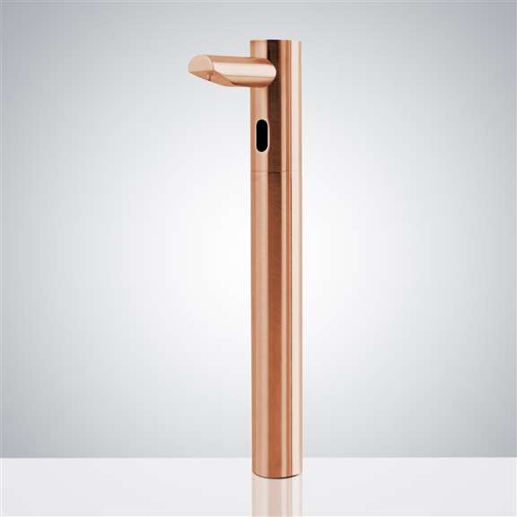 Fontana Tall Contemporary Automatic Commercial Soap Dispenser In Rose Gold
